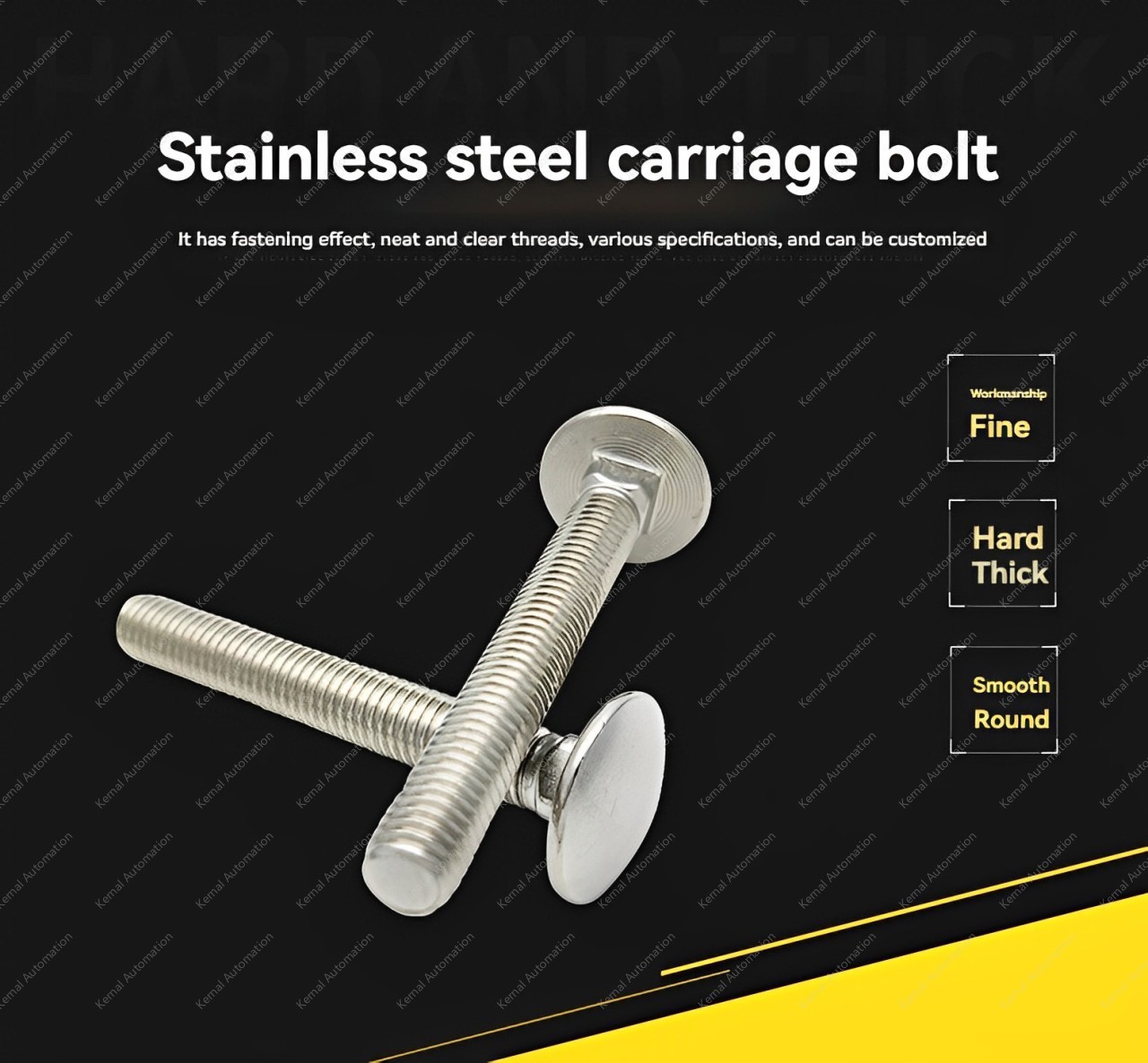 Big head carriage bolt  M10*50