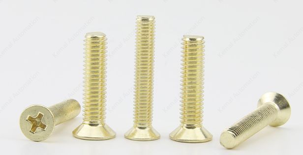 Golden Flat Head Screws M3*6